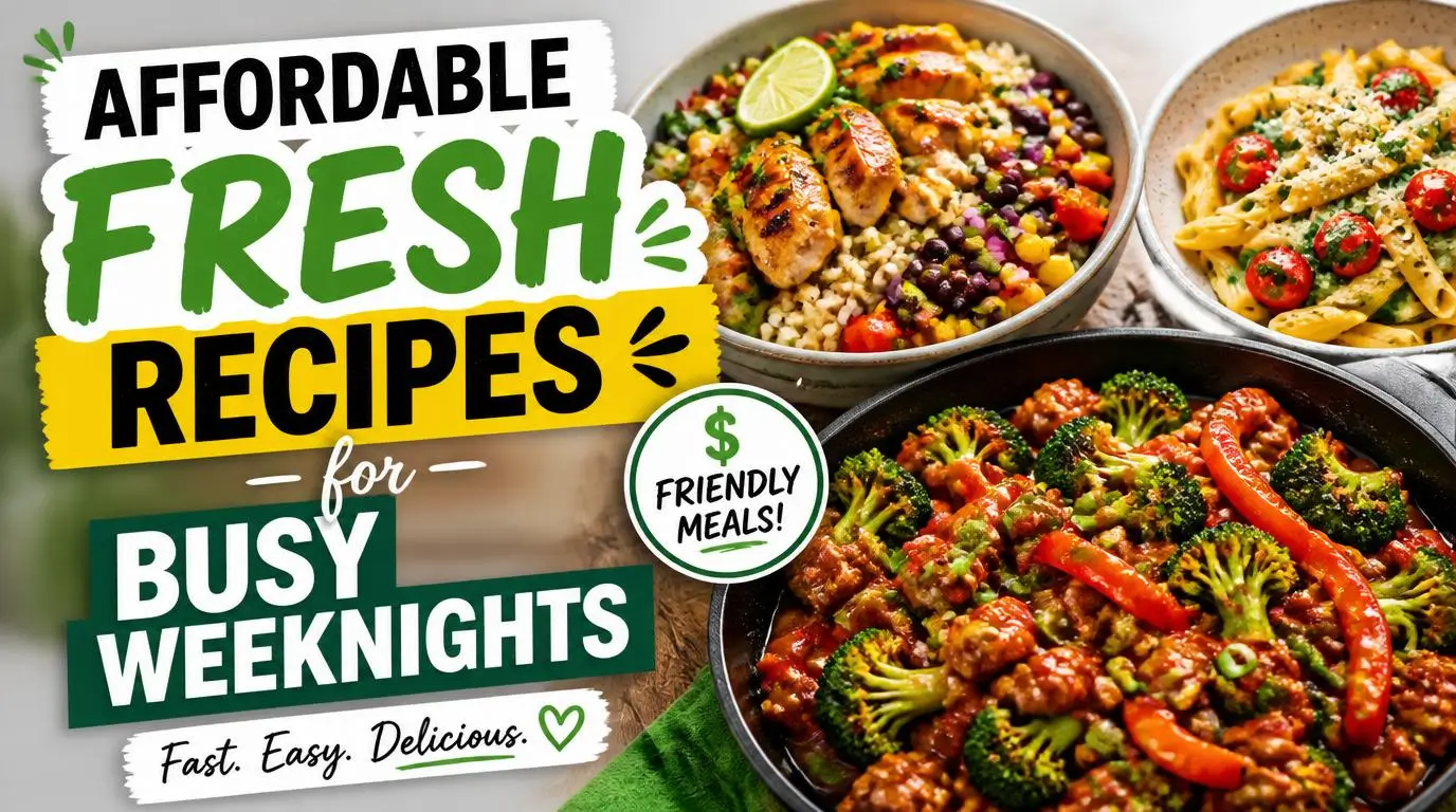 Affordable Fresh Recipes for Busy Weeknights