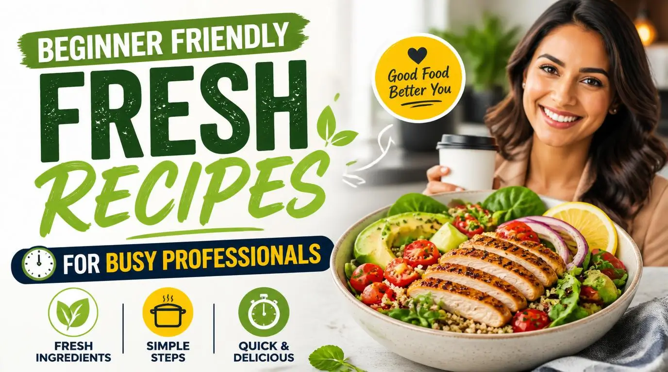 Beginner Friendly Fresh Recipes for Busy Professionals