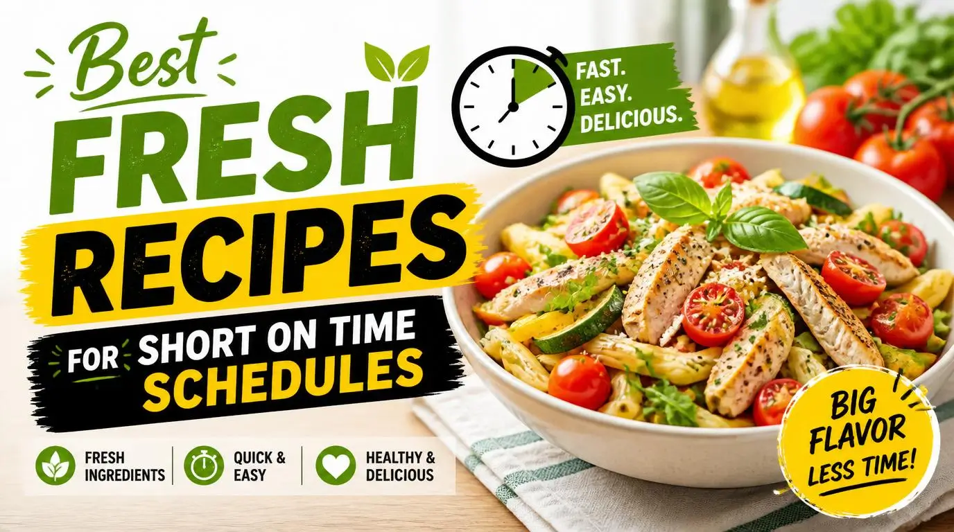 Best Fresh Recipes for Short on Time Schedules