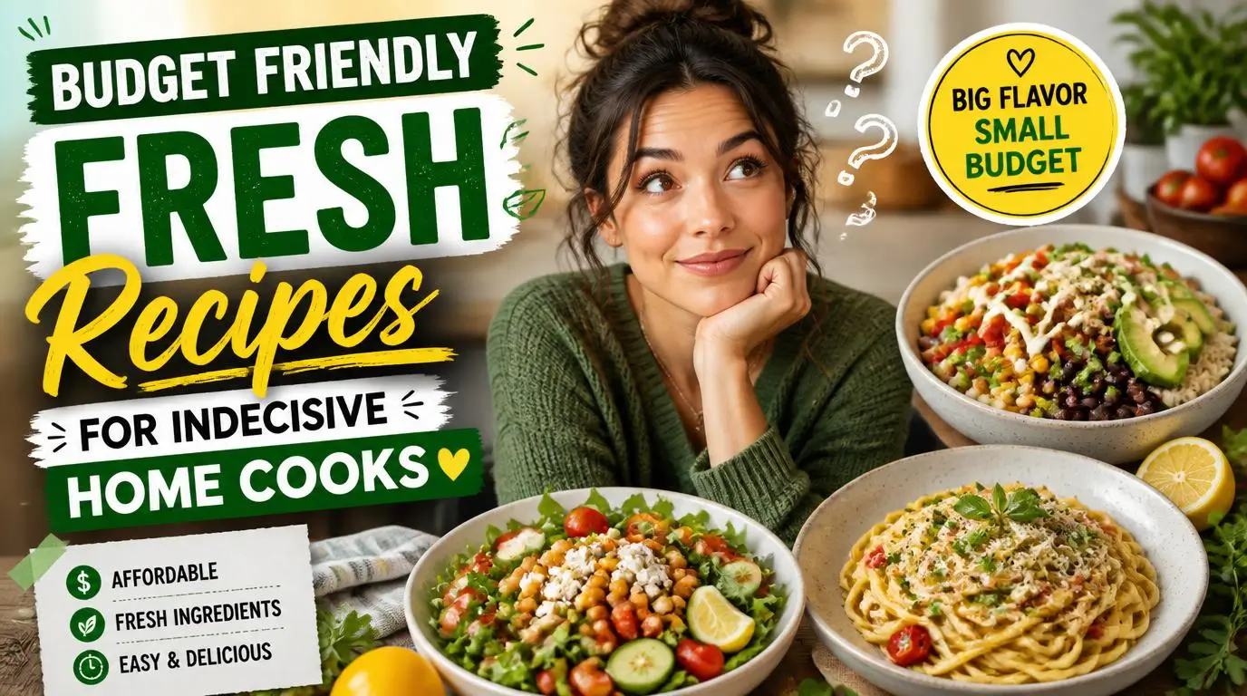 Budget Friendly Fresh Recipes for Indecisive Home Cooks