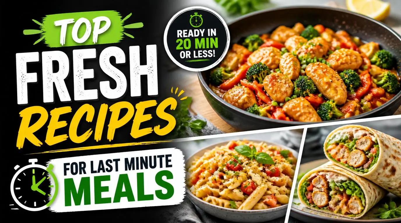 Top Fresh Recipes for Last Minute Meals