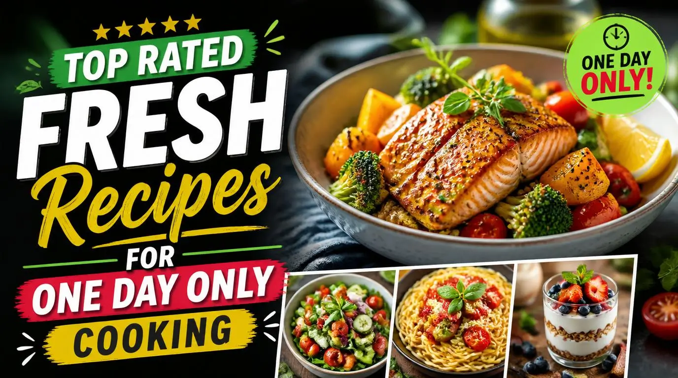 Top Rated Fresh Recipes for One Day Only Cooking